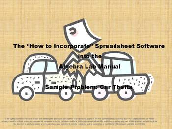Preview of How to Incorporate Spreadsheet Software into the Algebra Lab Manual