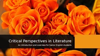 Preview of Critical Perspectives in English Literature | ELA  Analysis Unit | POWERPOINT