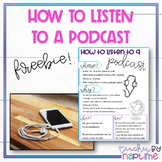 Podcasting Anchor Chart or Notebook Printable FREEBIE!