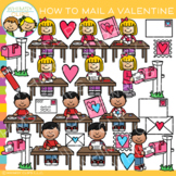 How to Make and Mail a Valentine's Day Card Sequencing Clip Art