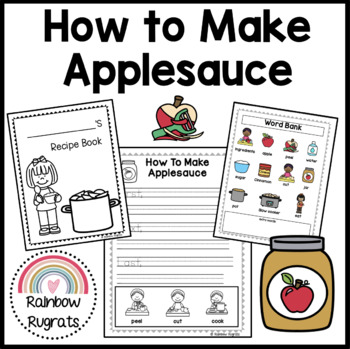 Preview of How to Make Applesauce Cook Book and Fluency