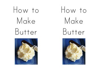 Preview of How to Make Butter Reader
