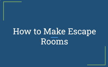 Preview of How to Make Digital Escape Rooms