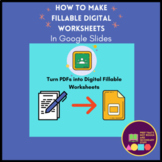 How to Make Digital Worksheets Using Google Slides