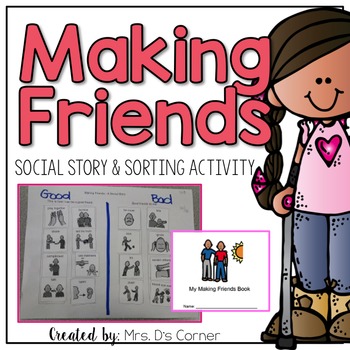 Preview of How to Make Friends Social Skill Practice and Sorting Activity