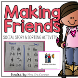 How to Make Friends Social Skill Practice and Sorting Activity