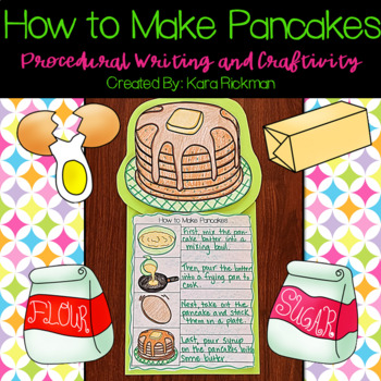 Preview of How to Make Pancakes: Writing Craftivity