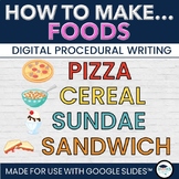 How to Make Pizza, Sundae, Cereal, Sandwich Procedure Writ
