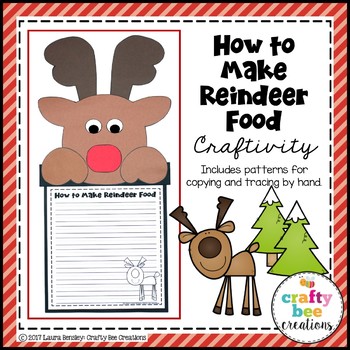 How to Make Reindeer Food Craft | How to Writing | Reindeer Craft ...