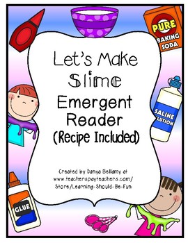 Preview of How to Make Slime Emergent Reader