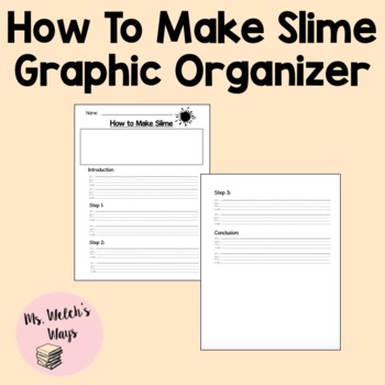 Preview of How to Make Slime Graphic Organizer