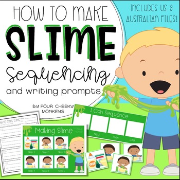 Preview of How to Make Slime / sequencing mats and procedural writing
