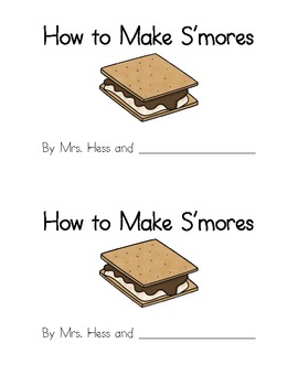 Preview of How to Make S'mores Emergent Reader