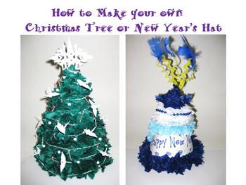 Preview of How to Make Your Own Christmas Tree or New Year's Hat