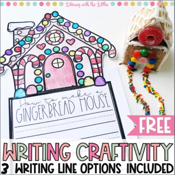 Preview of How to Make a Gingerbread House | Free Winter Writing Craftivity