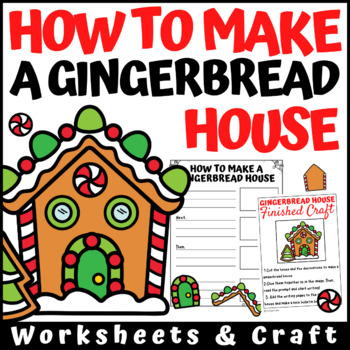 Preview of How to Make a Gingerbread House Writing