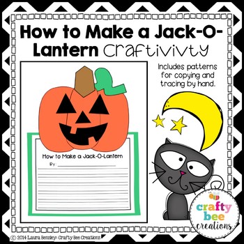 Jack-O-Lantern Craft | Halloween Activities | How To Writing | Pumpkin ...