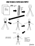 How to Make a Paper Man Puppet Handout