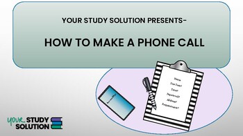 Preview of How to Make a Phone Call Lesson