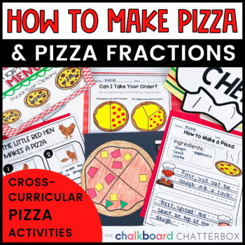 Preview of How to Make a Pizza | How to Writing | Pizza Fraction Activities