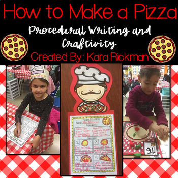 Preview of How to Make a Pizza: Procedural Writing and Craftivity