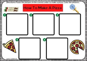 Preview of How to Make a Pizza Sequencing Activity