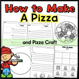 How to Make a Pizza Writing Worksheets Craft Coloring Page