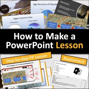 Preview of How to Make a PowerPoint (Lesson w/ Test)