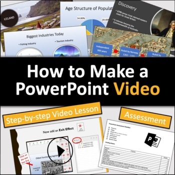 Preview of How to Make a PowerPoint (Instructional Video w/ Test)