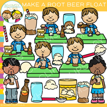 Preview of How to Make a Root Beer Float Sweet Treat Sequencing Clip Art