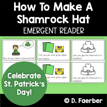 Preview of St. Patrick's Day Emergent Reader - How to Make a Shamrock Hat