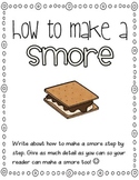 How to Make a Smore Writing Activity
