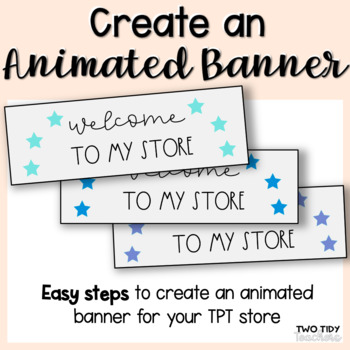 How to Create a TpT Banner for your store 
