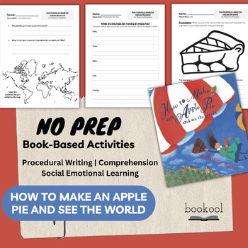 Preview of How to Make an Apple Pie and See the World Book | Literacy Activities