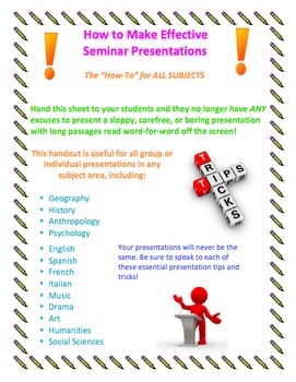 how to make presentation for seminar