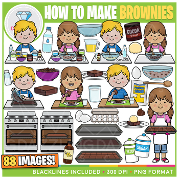 Preview of How to Make Brownies Sequence Clipart