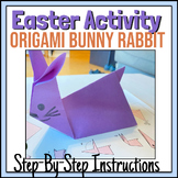 How to Make an Origami Bunny Rabbit Easter activity - Step