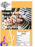 How to Manage Recorder Belt Tests in the Music Classroom T