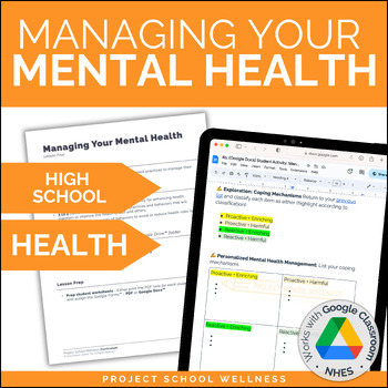 Preview of How to Manage Your Mental Health - A High School Health Lesson Plan