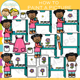 How to Paint a Picture Sequencing Clip Art