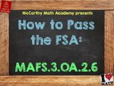How to Pass the Math FSA - Division Unknown Factor - MAFS.