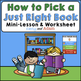 How to Pick a Just Right Book: 5 Finger Rule Back to Schoo