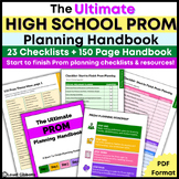 Prom Planning Checklists, How to Plan a Prom, Teacher’s Gu