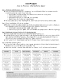 How to Practice Informational Sheet