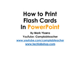 How to Print Flashcards in PowerPoint