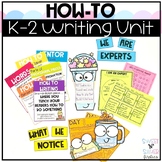 How to Procedural Writing Unit with Crafts