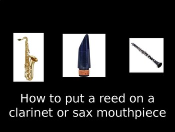 Preview of How to Put Reeds on a Clarinet or Sax Mouthpiece