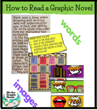 Preview of How to Read Graphic Novels Overview Activities/Editable/Answer Keys