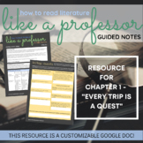 How to Read Literature Like a Professor Guided Notes for A