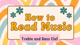 How to Read Music - Treble and Bass Clef, Notes on the Sta